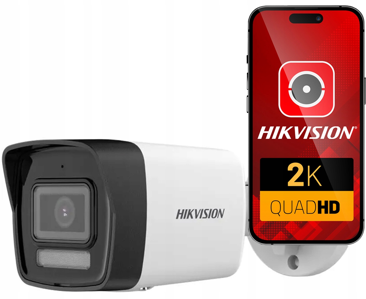 Kamera Ip 4Mpx 1440p Hikvision Detekcia IR30m PoE Vonkajšia