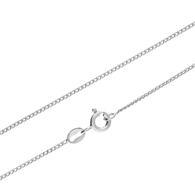 Stříbrný řetízek 925 rhodiovaný pancíř 0,5 mm elegantní dámský 45 cm