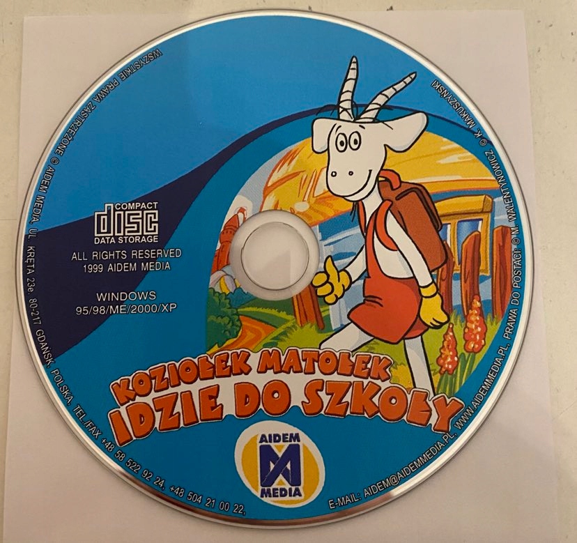 Koziołek Matołek Idzie do Szkoły GRA EDUKACYJNA DLA DZIECI PC AIDEM MEDIA