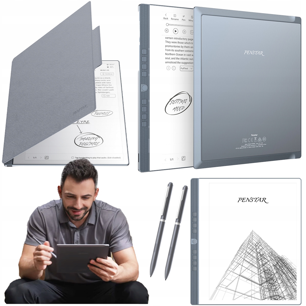 Penstar e-zápisník eNote 2 Zápisník čtečka elektronická kniha s perem