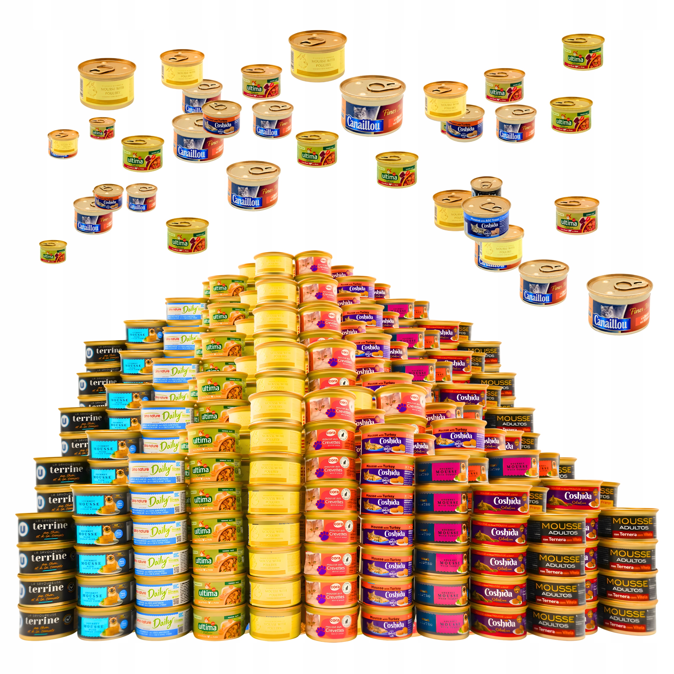 Karma mokra dla kota 90 × 85 g Mus MIX smaków delikatne musy dla kotów