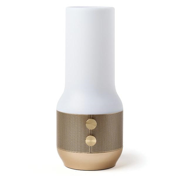 Lexon Terrace+ lampa Led 3w1 zgłośnikiem i powerbankiem złoty/gold LA134D