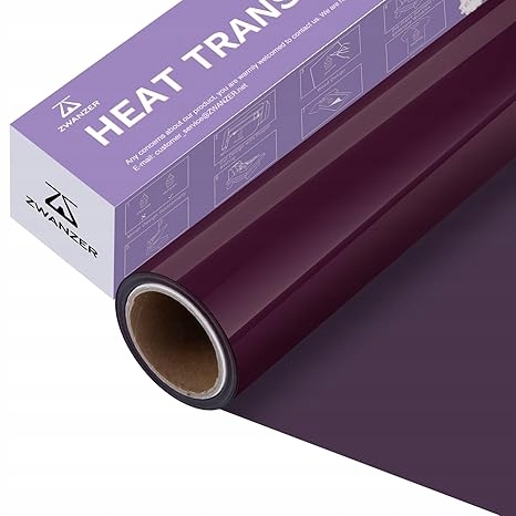 Zwanzer Tekstylna Folia Do Plotera elastyczna folia 30,5cmx3,66m Burgund