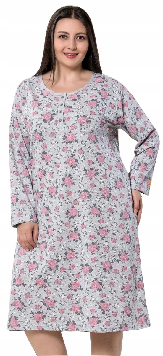 

Koszula nocna DŁ.ręk. Kwiaty R: 4XL