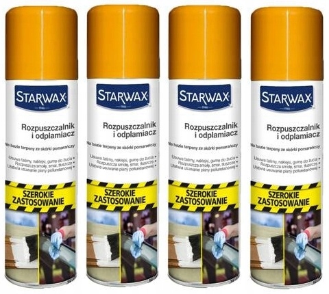 4x Starwax Rozpouštědlo A Odstraňovač Skvrn 300 ML