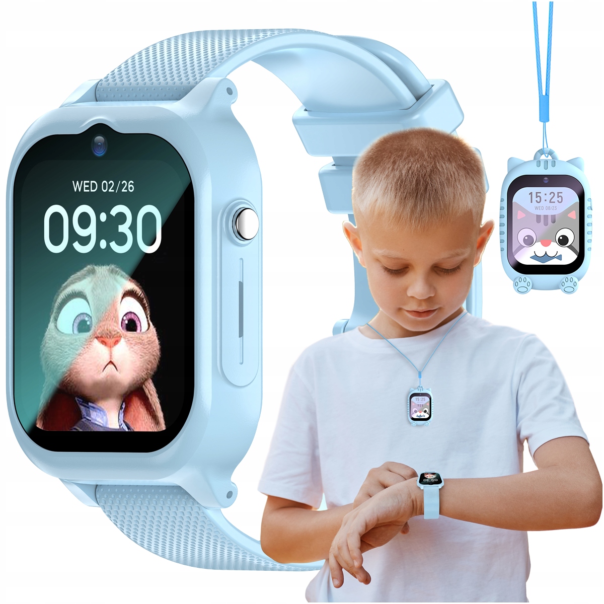 SMARTWATCH DLA DZIECI LOKALIZATOR GPS 4G ROZMOWY WIDEO APARAT PL + GRATIS