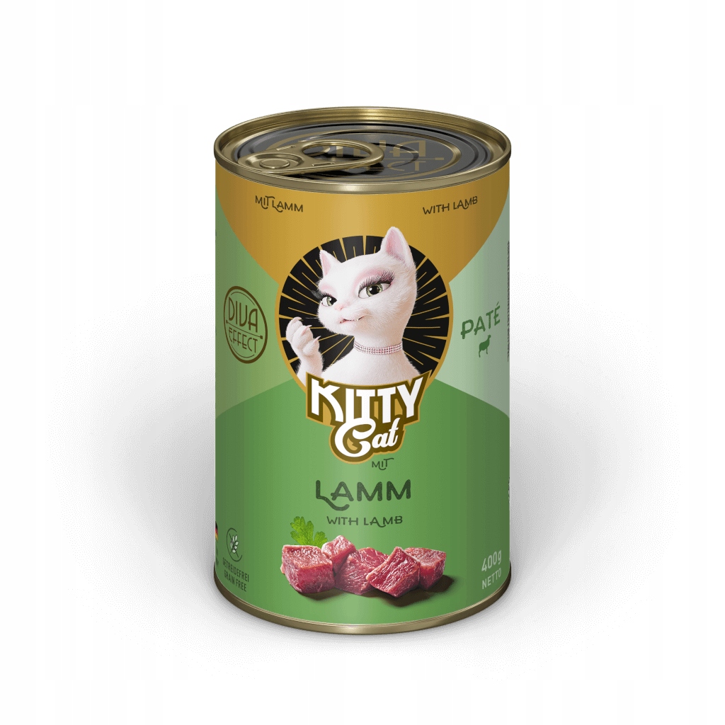 Levně 5X Kitty Cat Lamb Pate 400g mokré krmivo pro kočky
