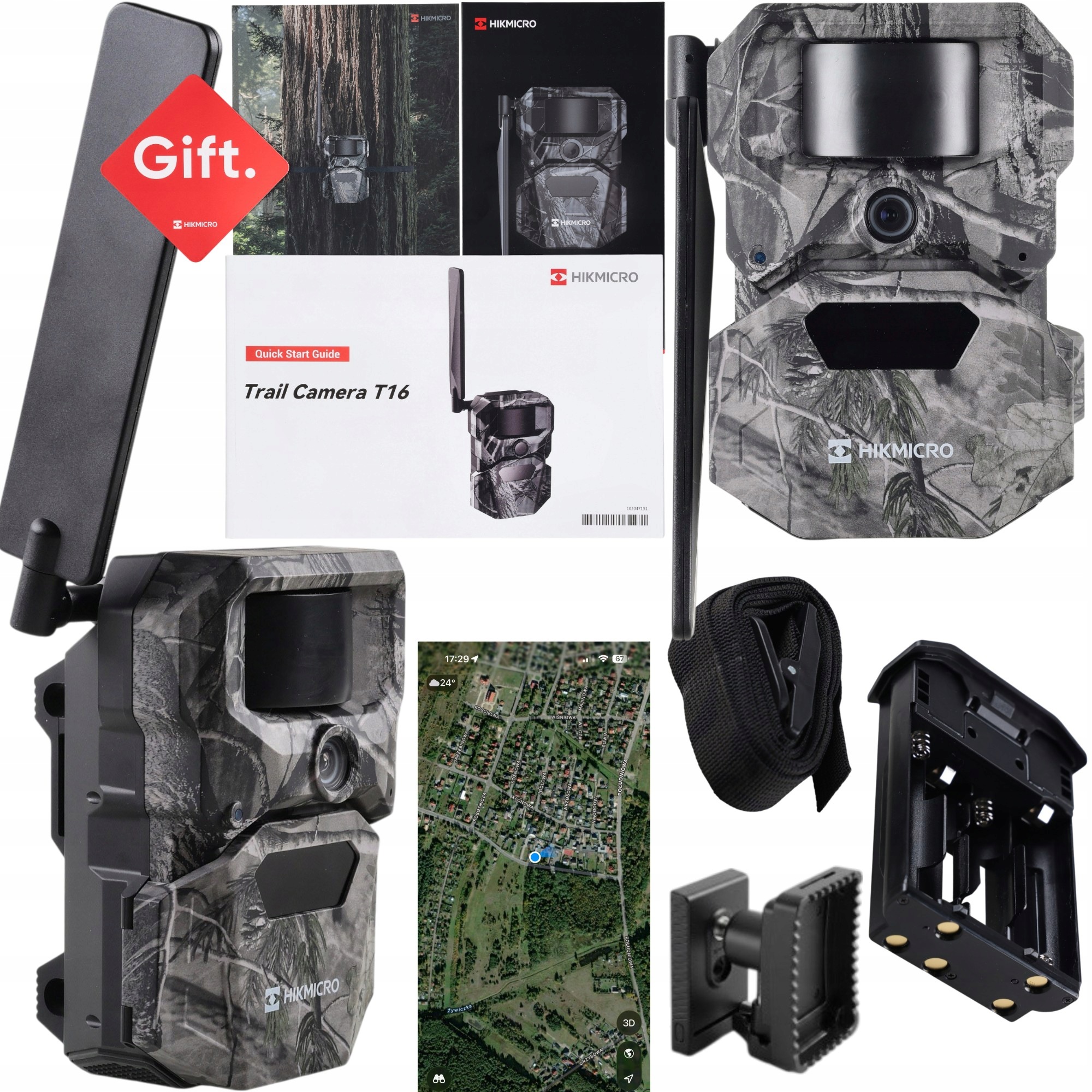 Fotopasca Hikmicro T16 4G Lte s Dual-FOV lesnou kamerou pre monitorovanie 64 Gb