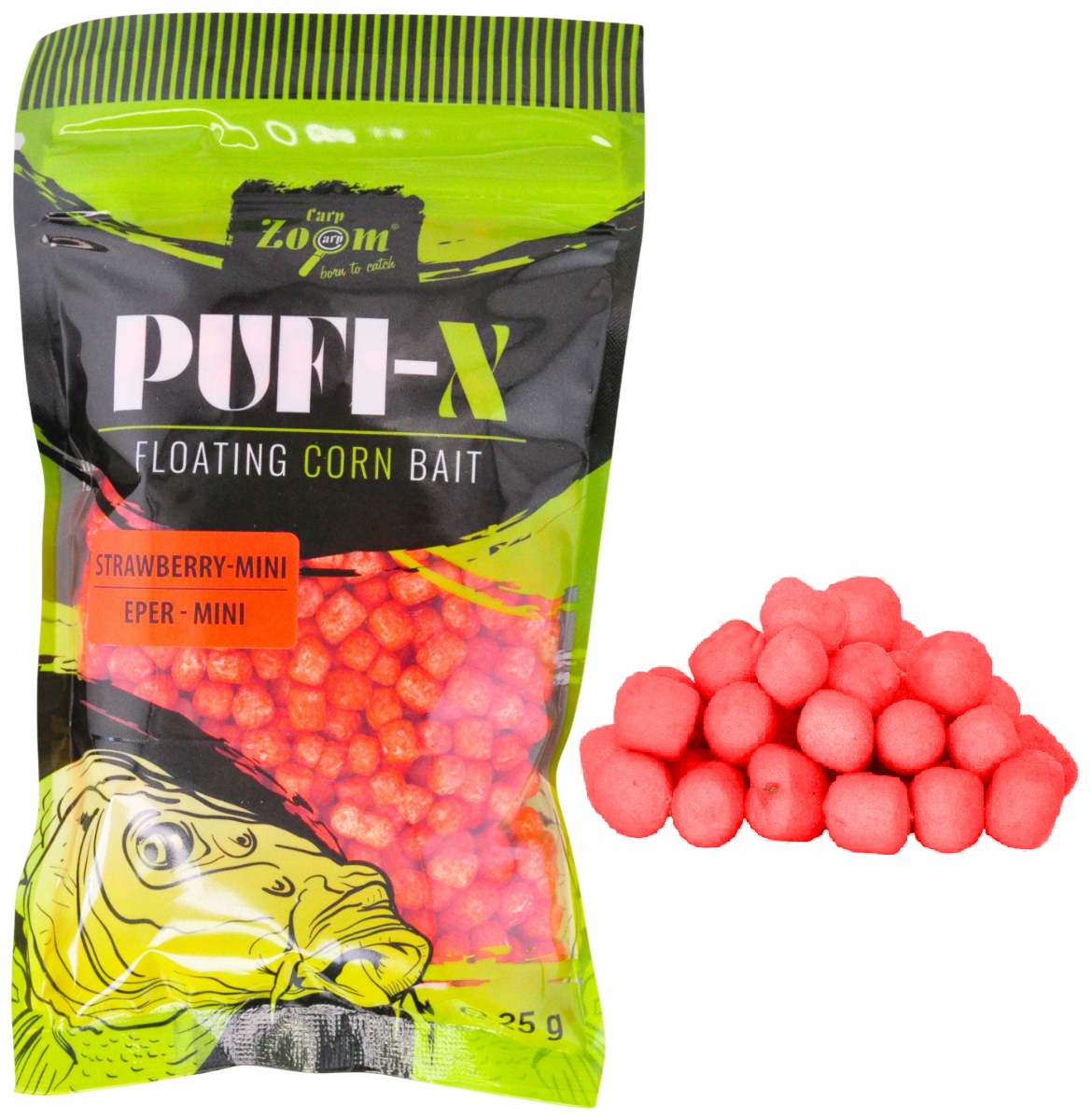 Truskawka Kukurydza Pływająca Dmuchana Pop Corn Carp Zoom Mini Pufi -X 6mm