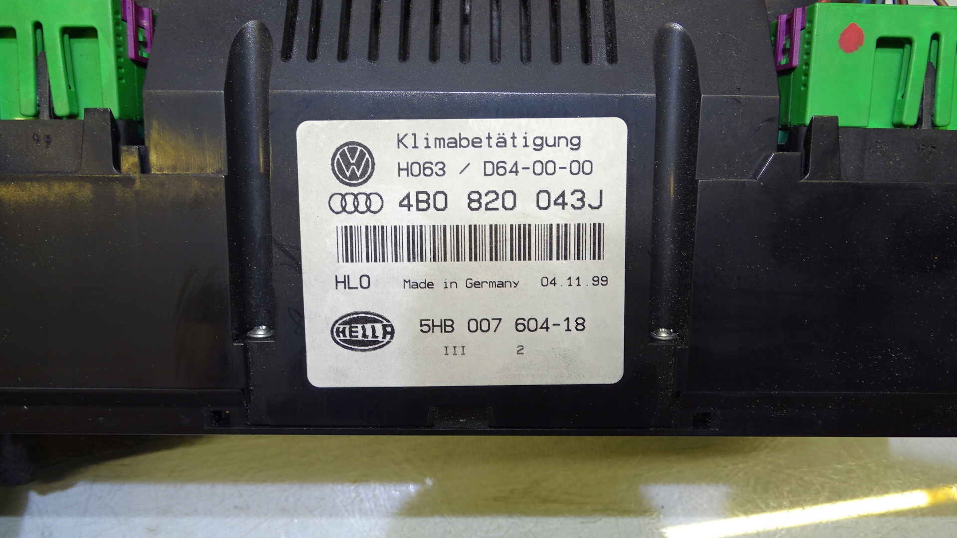 control panel air conditioning devices AUDI A6 C5 2.5TDI