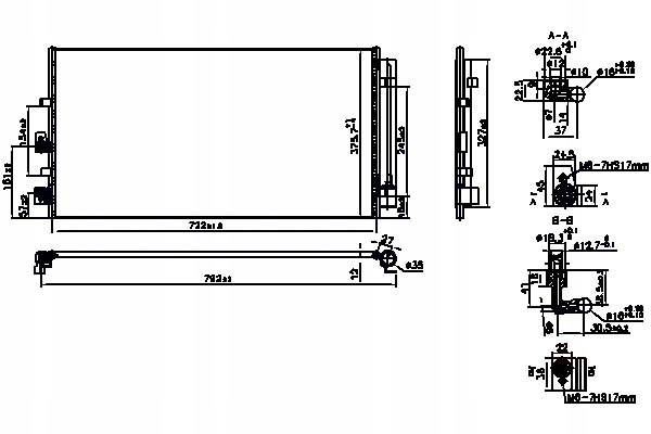 конденсатор кондиционера ниссенс 941206 FORD # pro+ Kit9