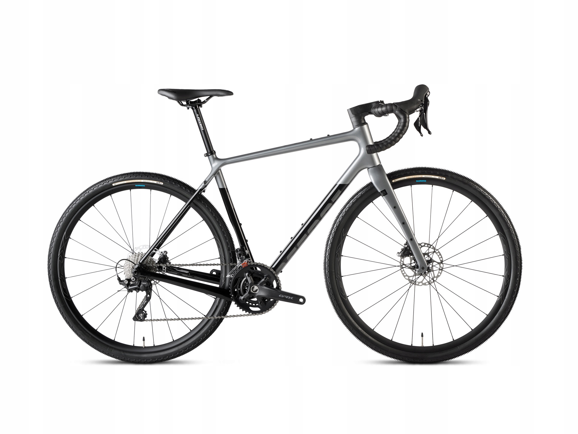 Rower Accent gravel Freak Carbon v2 Grx czarno-szary, Small eBon 200 zł