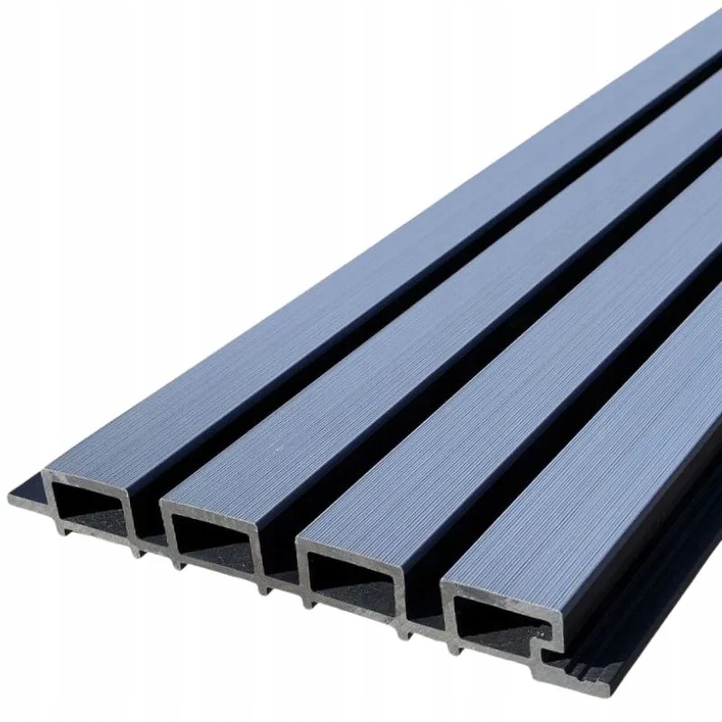 LAMELE ZEWNĘTRZNE SZARO-SREBNE DESKA ELEWACYJNA KOMPOZYTOWA CO-EXTRUSION