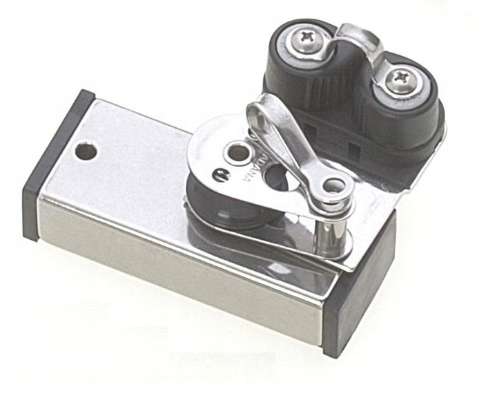 Zakončení kolejnice X19 s blokem, úchytem a úchytem