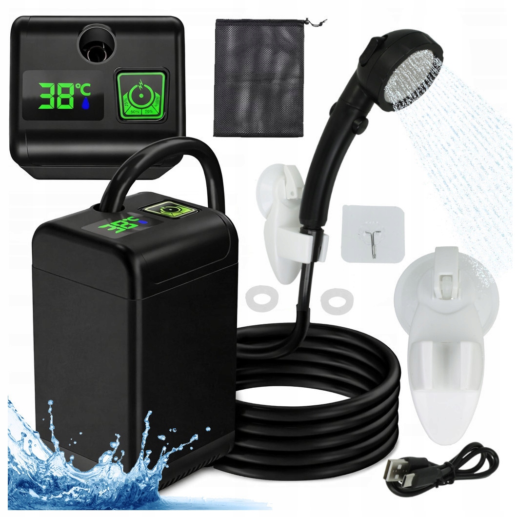 Přenosný Turistický Kempingový Automobilový Sprchový Kout Na Akumulátor 7800 mAh