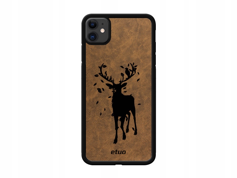 

Etui do Apple iPhone 11 - Leather Case - ciemny