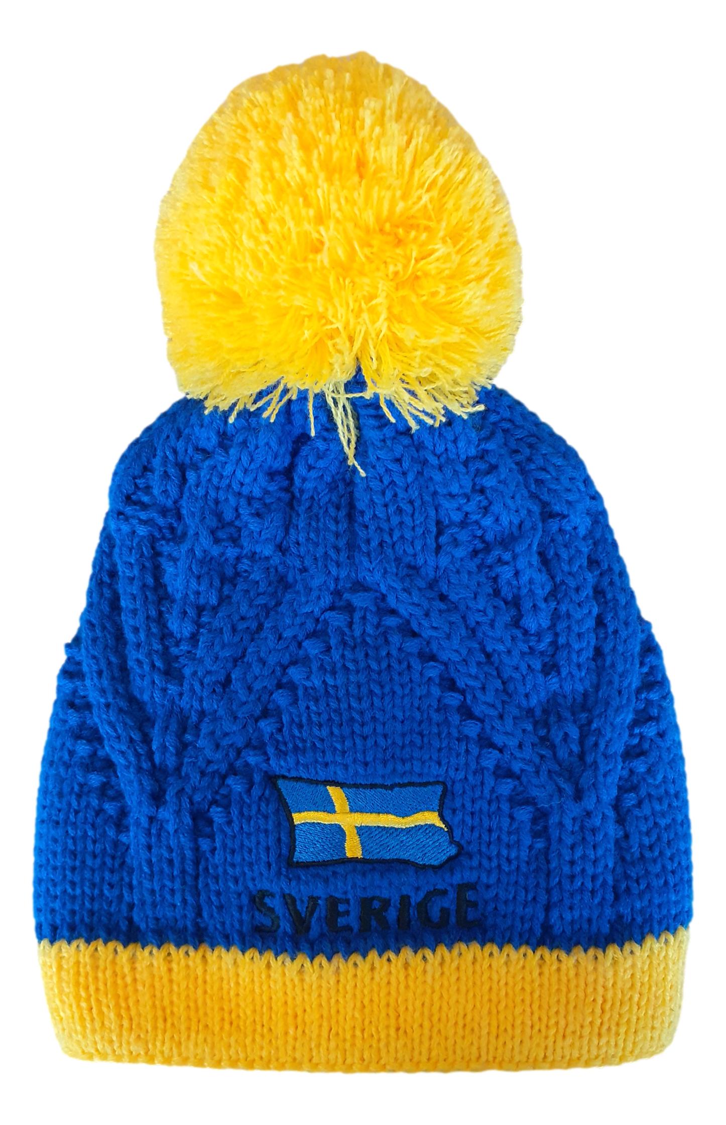 CZAPKA Z POMPONEM ZIMOWA SZWECJA
