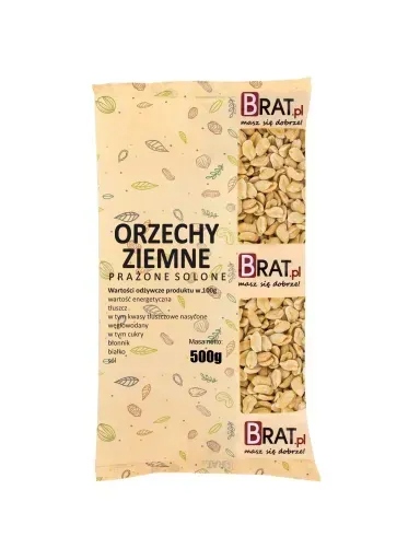 6x Brat pražené arašídy solené 500g