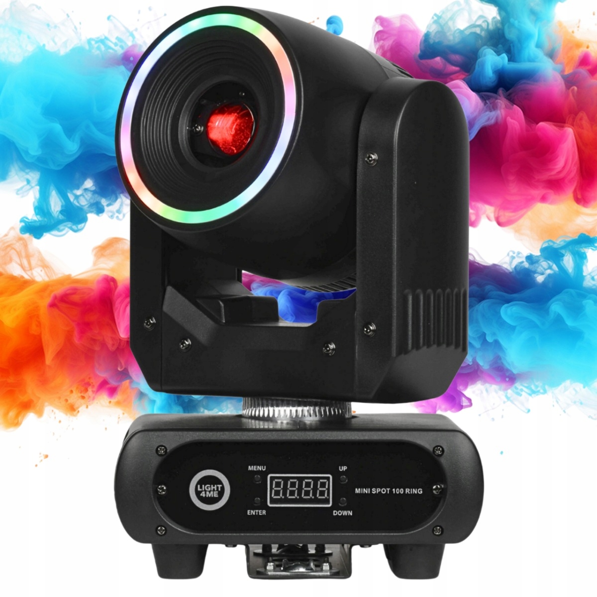 Pohyblivá Hlava Scénické Světlo Hlava Light4Me Mini Spot 100 Ring