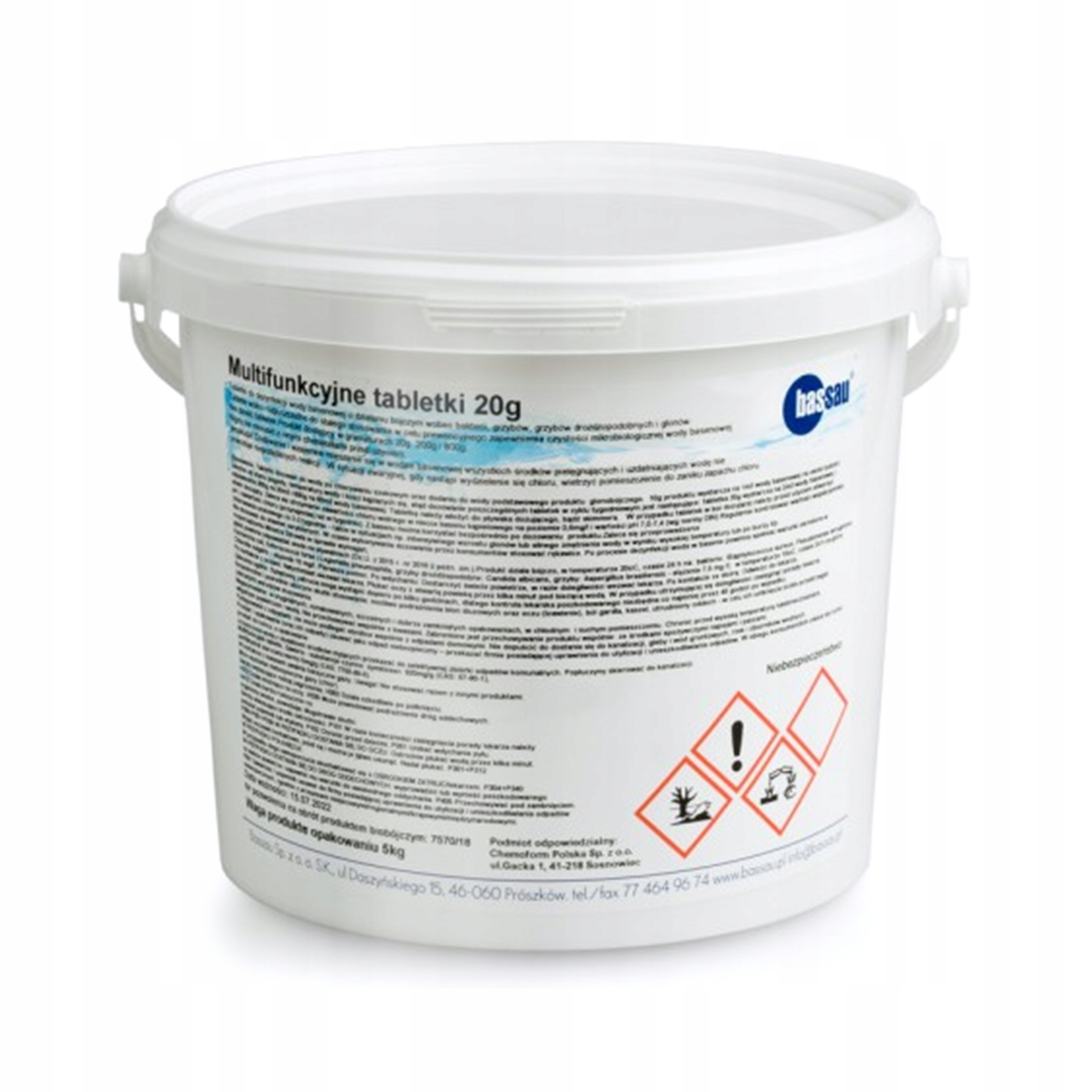 

Aqua Chlor Multi 20g Bassau chemia basenowa 5kg