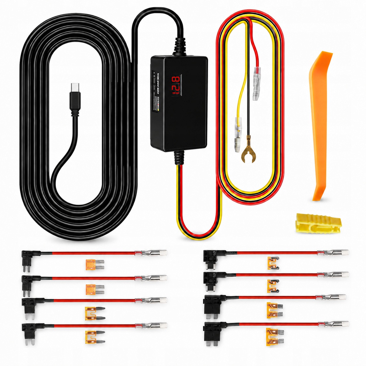 Adaptér Měnič Napětí videorekordéru 12-24V na 5V/2A 4 typy