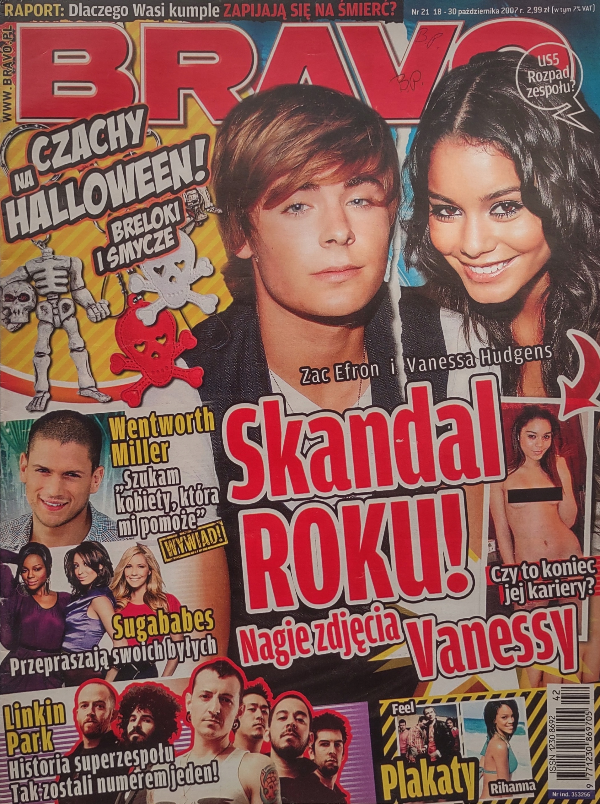 Bravo 21 2007 brak plakatów i dodatków