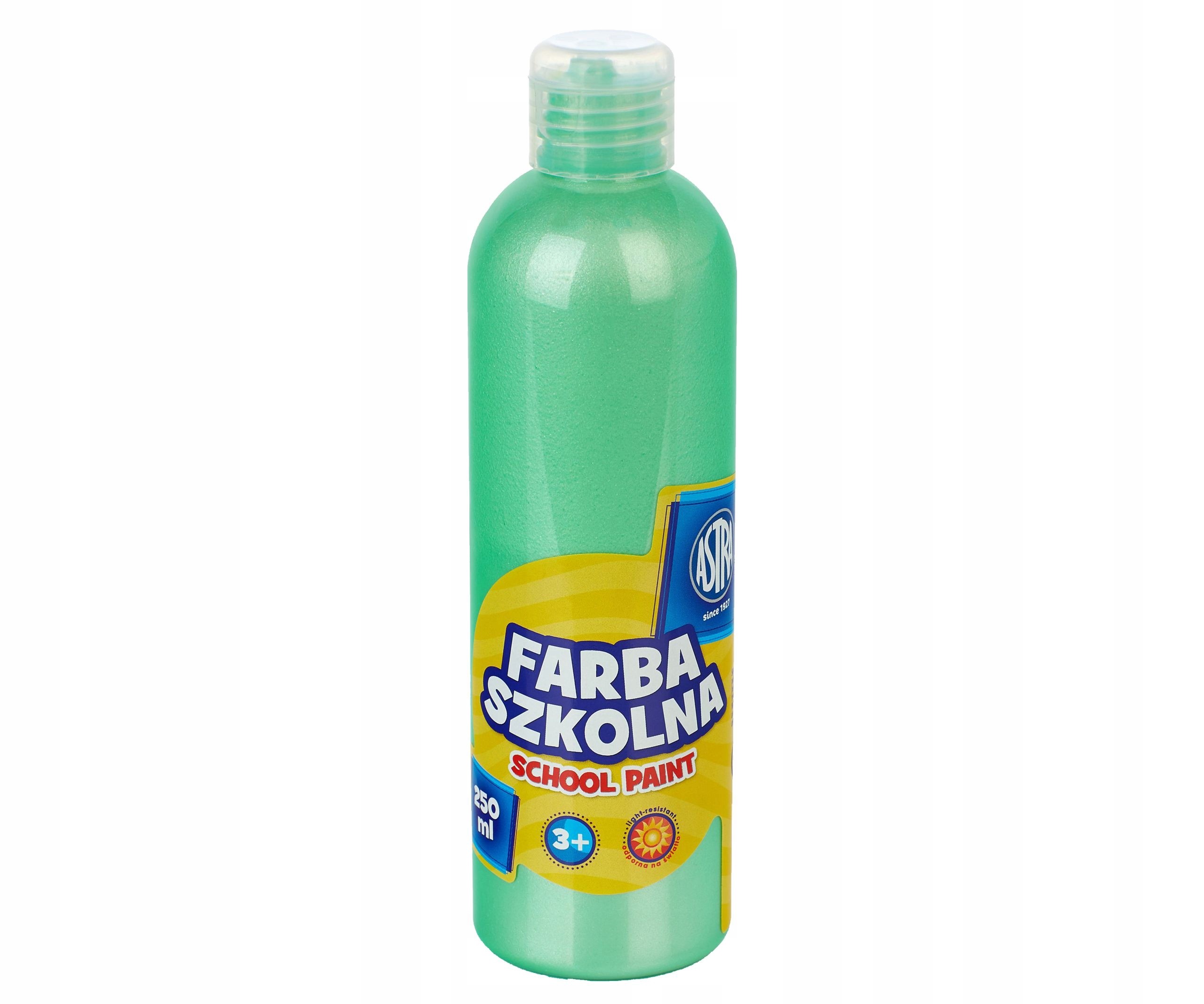 Farba szkolna zielona perłowa 250 ml Astra