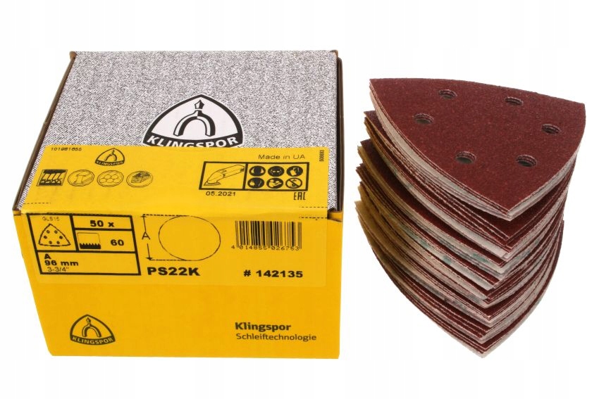 PAPIER ścierny do szlifierki trójkątny delta P150