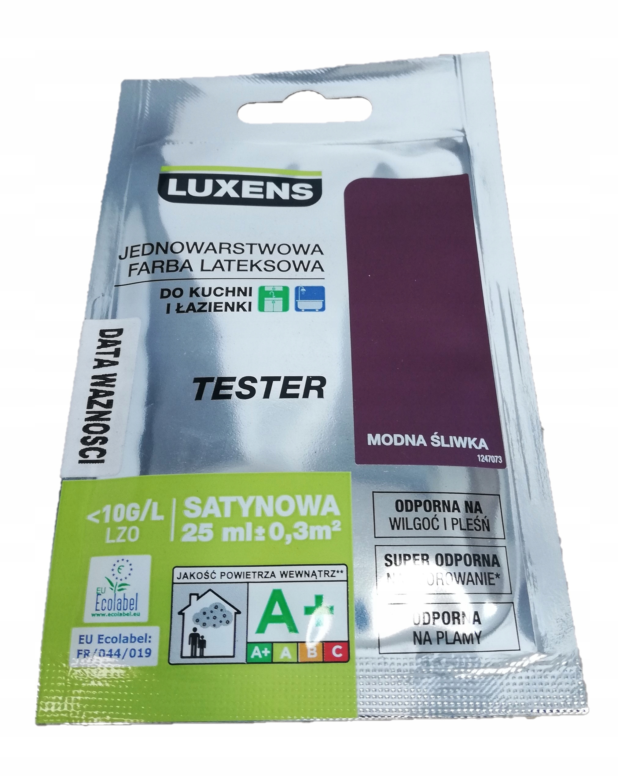

Luxens Farba Lateksowa Modna Śliwka tester