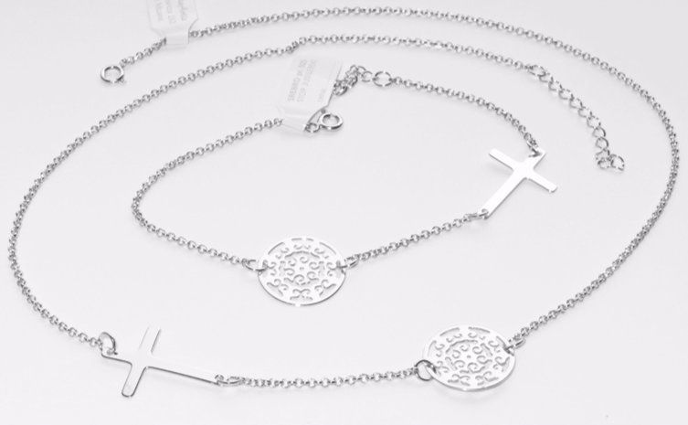 Stříbrný komplet Celebrita ažur křížek stříbro 925