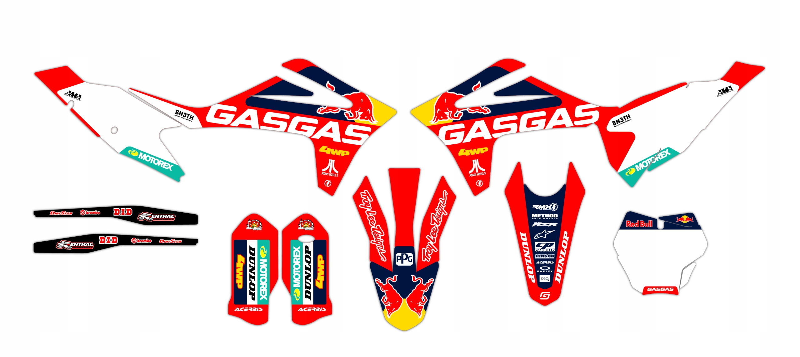 Шпон / наклейки motor Gas Gas EC EC-F 2021