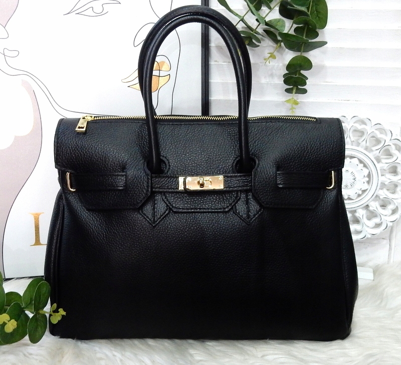 Torebka LAURA BIAGGI czarna skóra A4 Marka Laura Biaggi