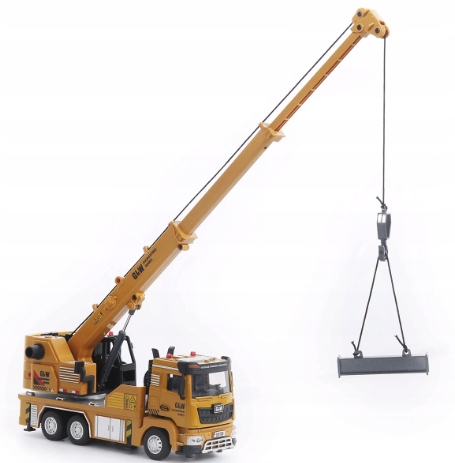 AUTO BUDOWLANE DŹWIG SAMOCHÓD Z DŹWIĘKIEM I ŚWIATŁEM SKALA 1:40 Rodzaj pojazdu Dźwigi