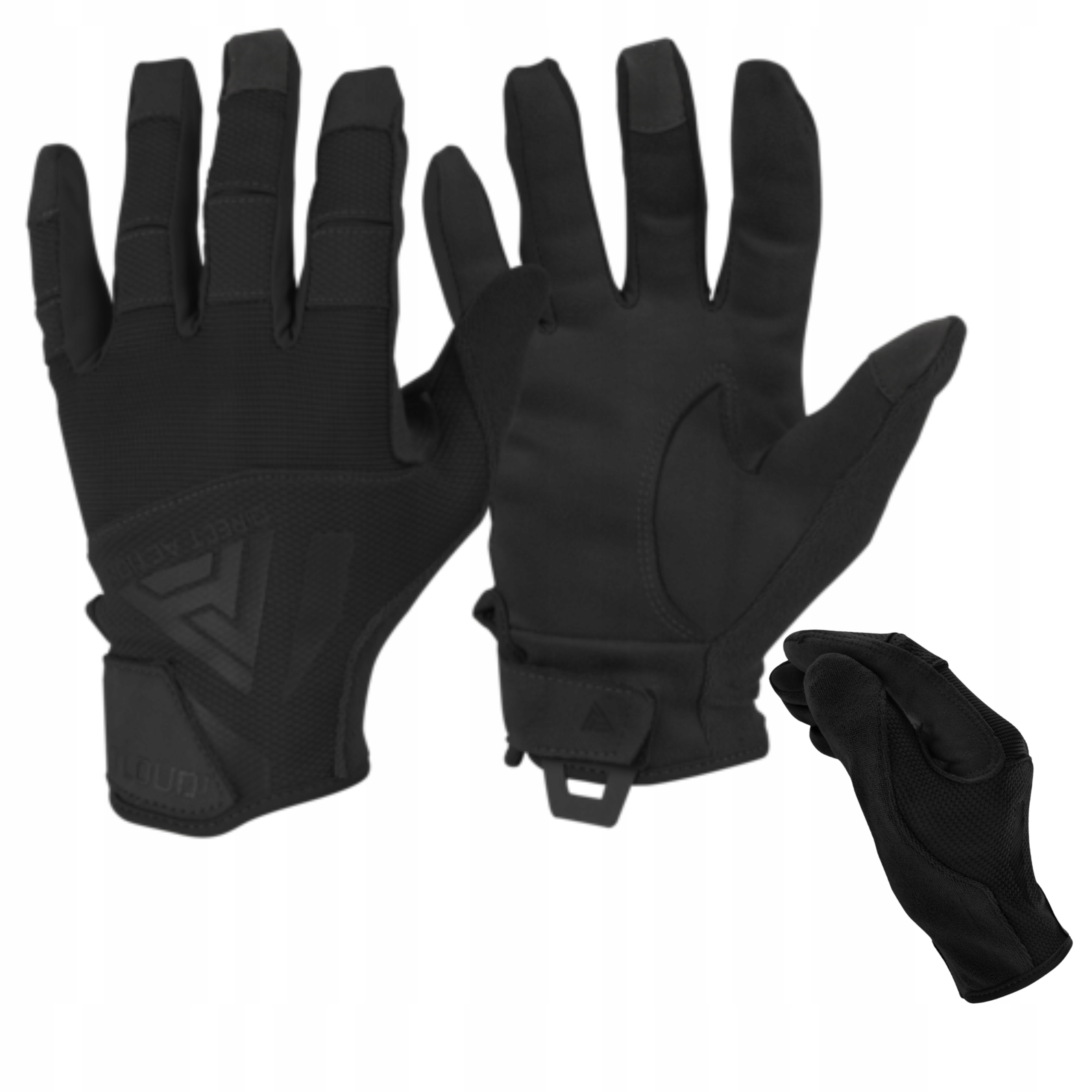 Vojenské Taktické Střelecké Rukavice Direct Action Hard Černé S