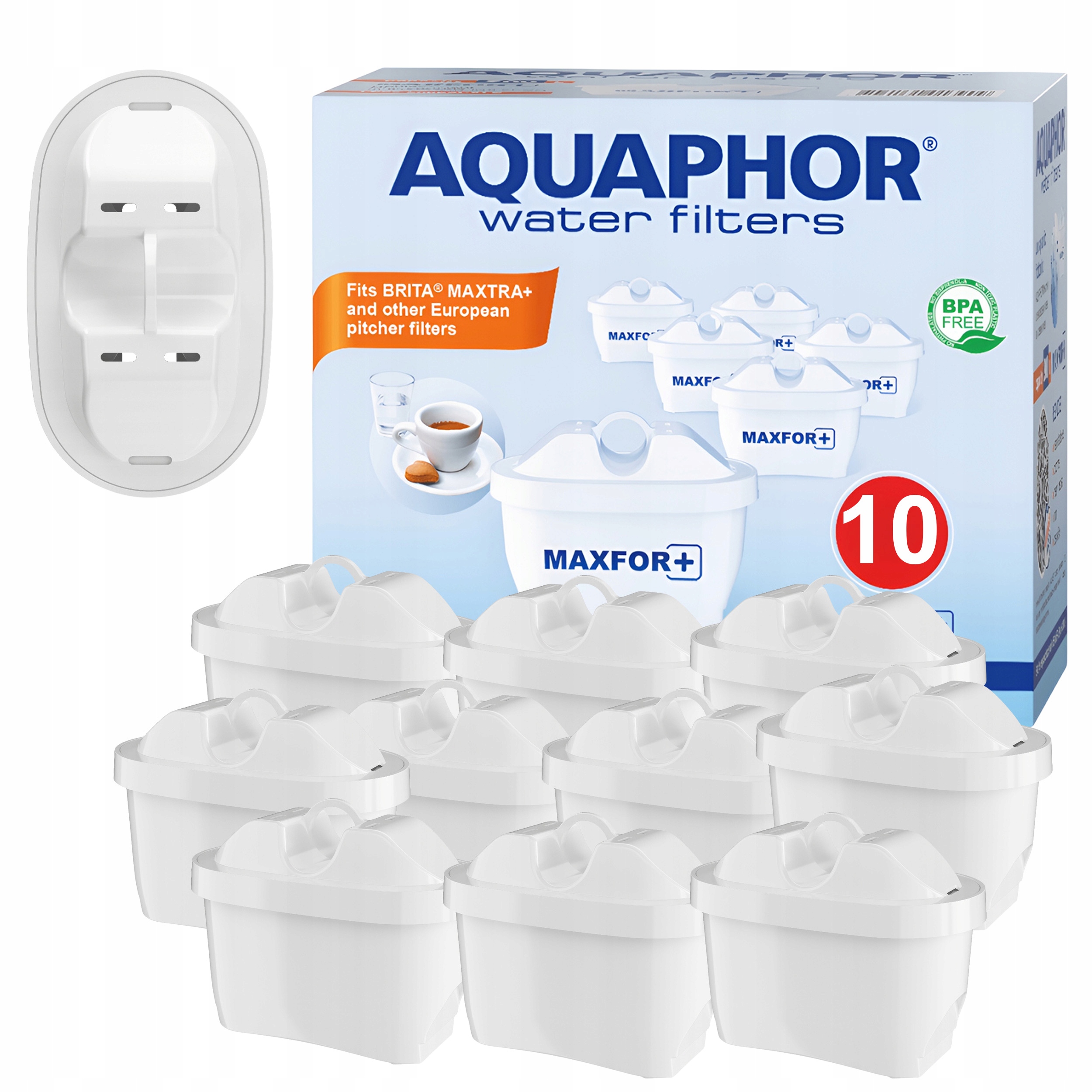 10x Wkład Aquaphor Maxfor+ Filtr do Dzbanka (Zestaw 6 Sztuk 4 Sztuki)