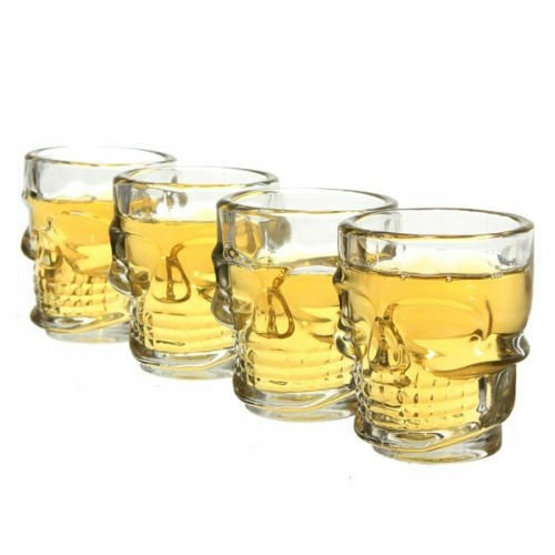 

Kielony Czaszki Kieliszki Czachy 4SZT Komplet 60ML