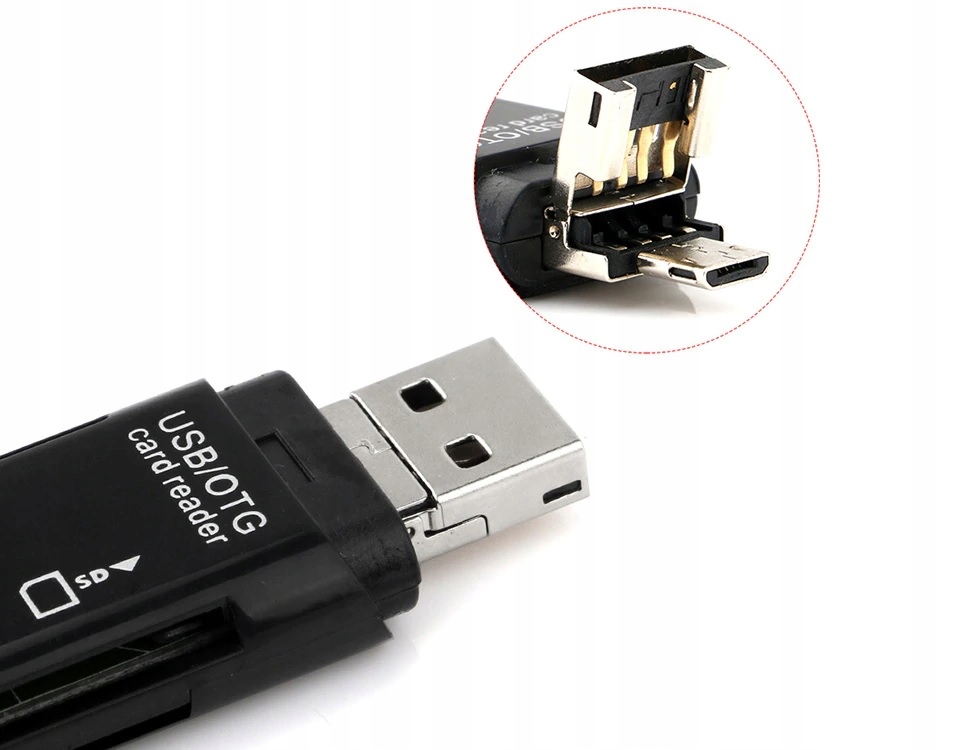 Czytnik kart MicroSD i SD MicroUSB USB USB-C Typ C Kod producenta 1943-0