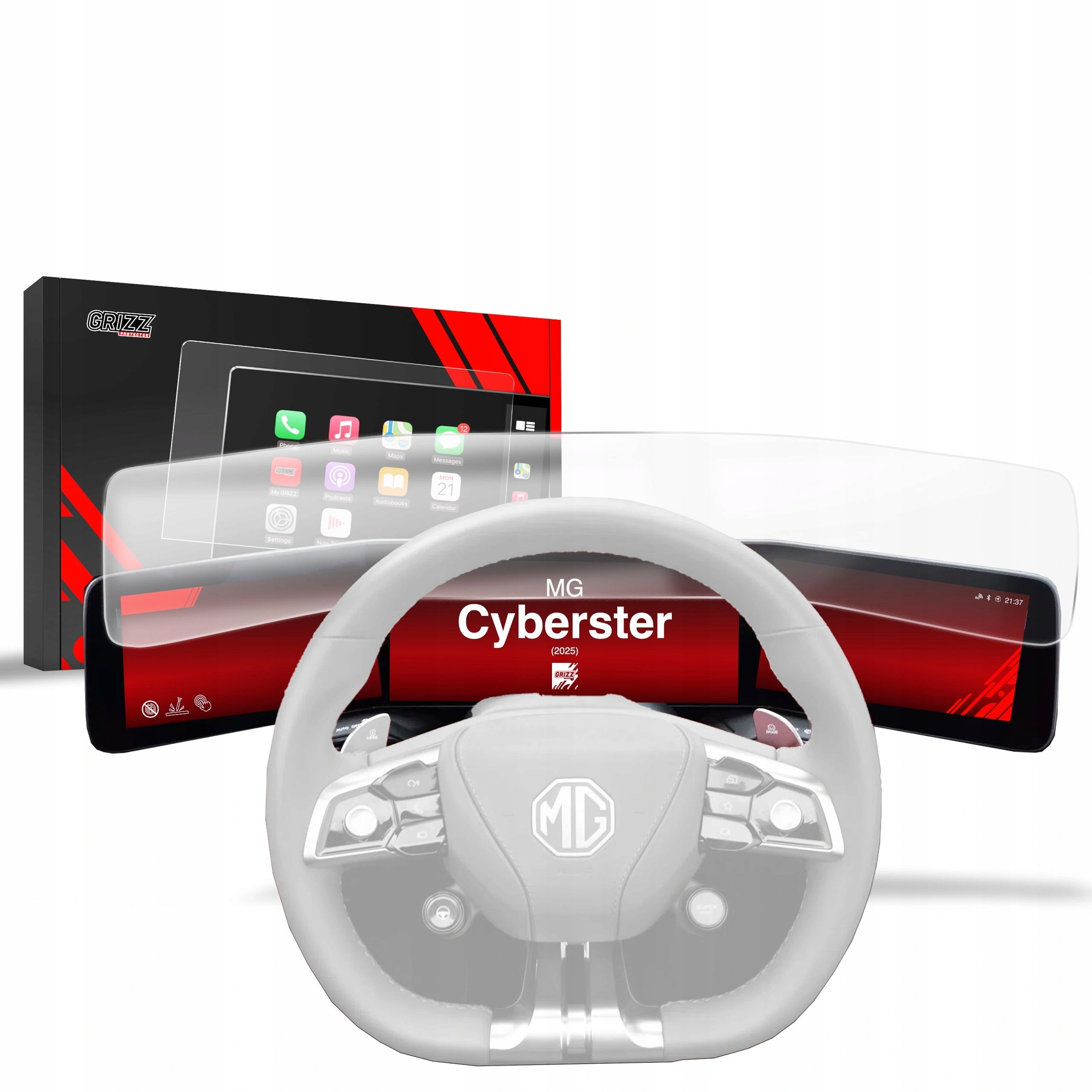 Matná ochranná fólia GrizzGlass CarDisplay pre Mg Cyberster (2025)