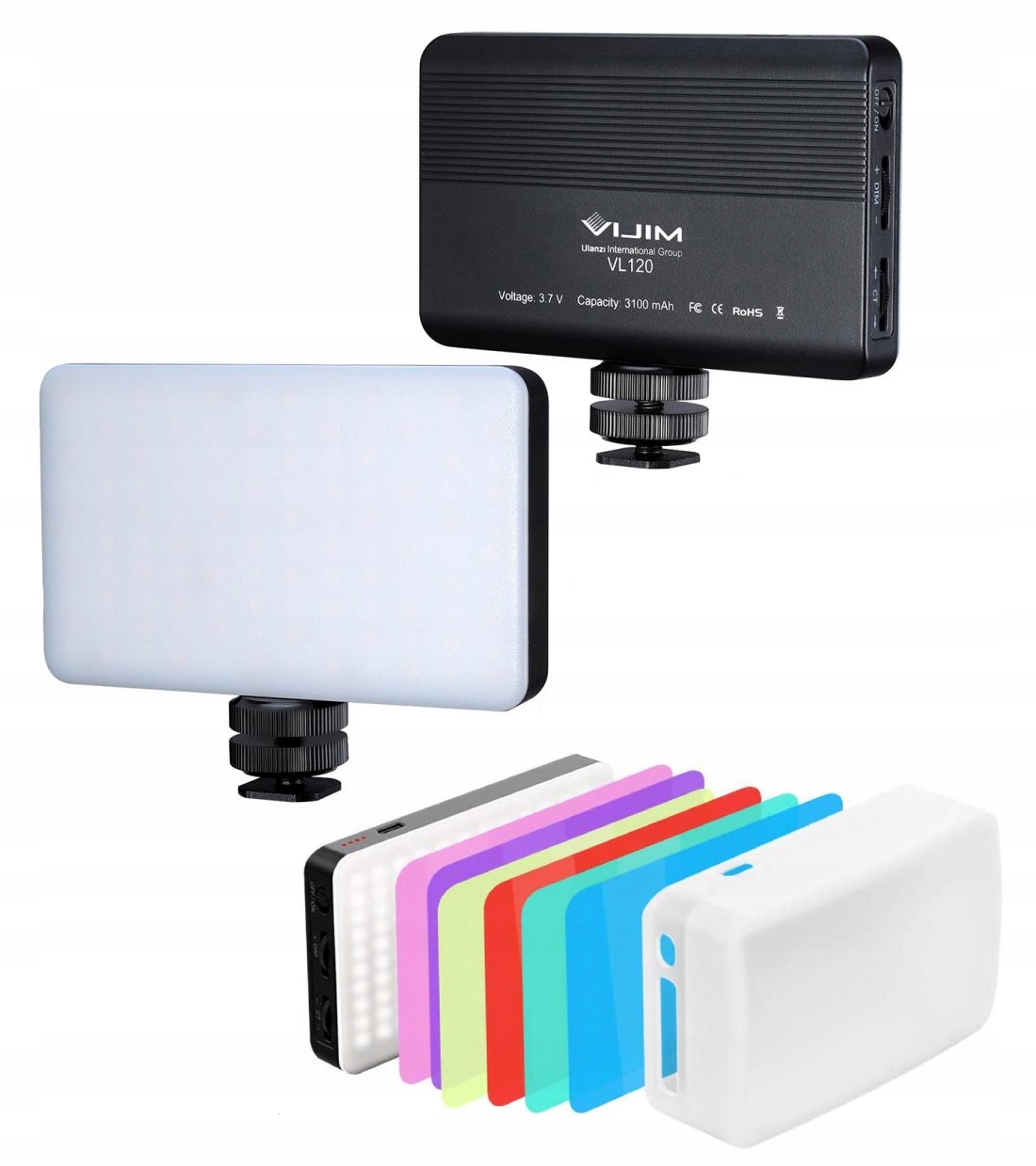 Lampa Oświetleniowa Led Kolorowe Filtry 3200K-6500K Ulanzi VL120