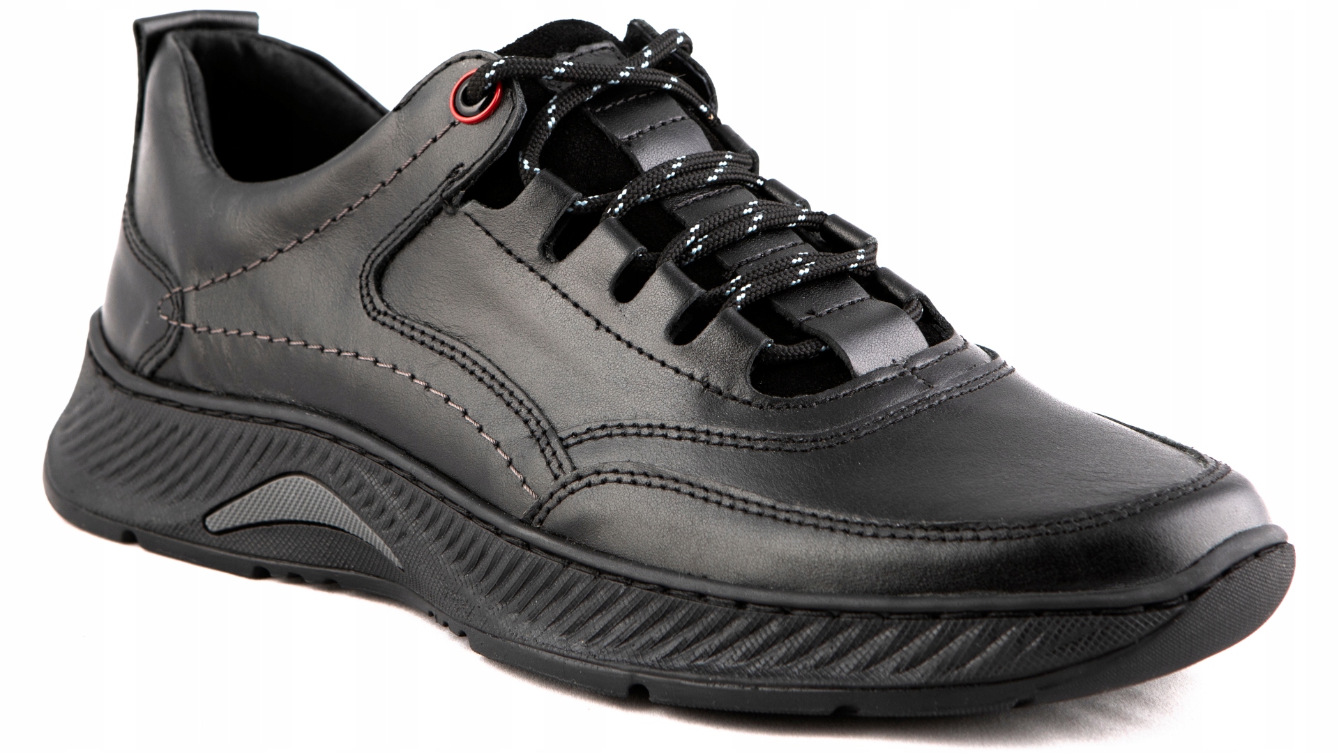 Buty męskie skórzane POLSKIE czarne 42