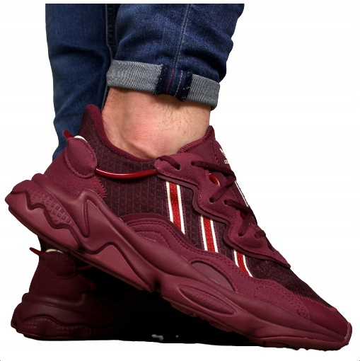 buty męskie Adidas Ozweego Bordowe sportowe Unikat sneakersy jesień