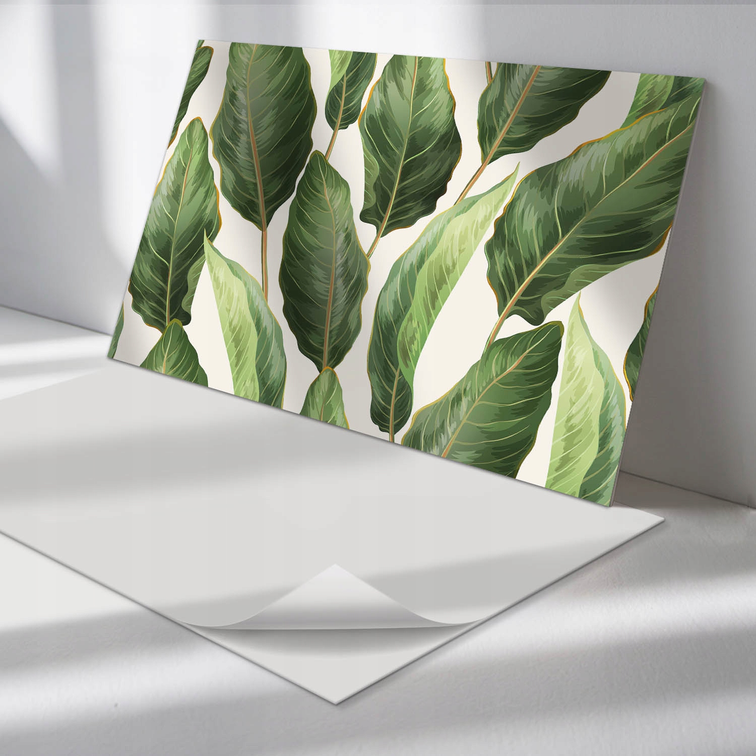 Komplet nástenných vinylových panelov Listy v tropickom štýle 6x60x30 cm