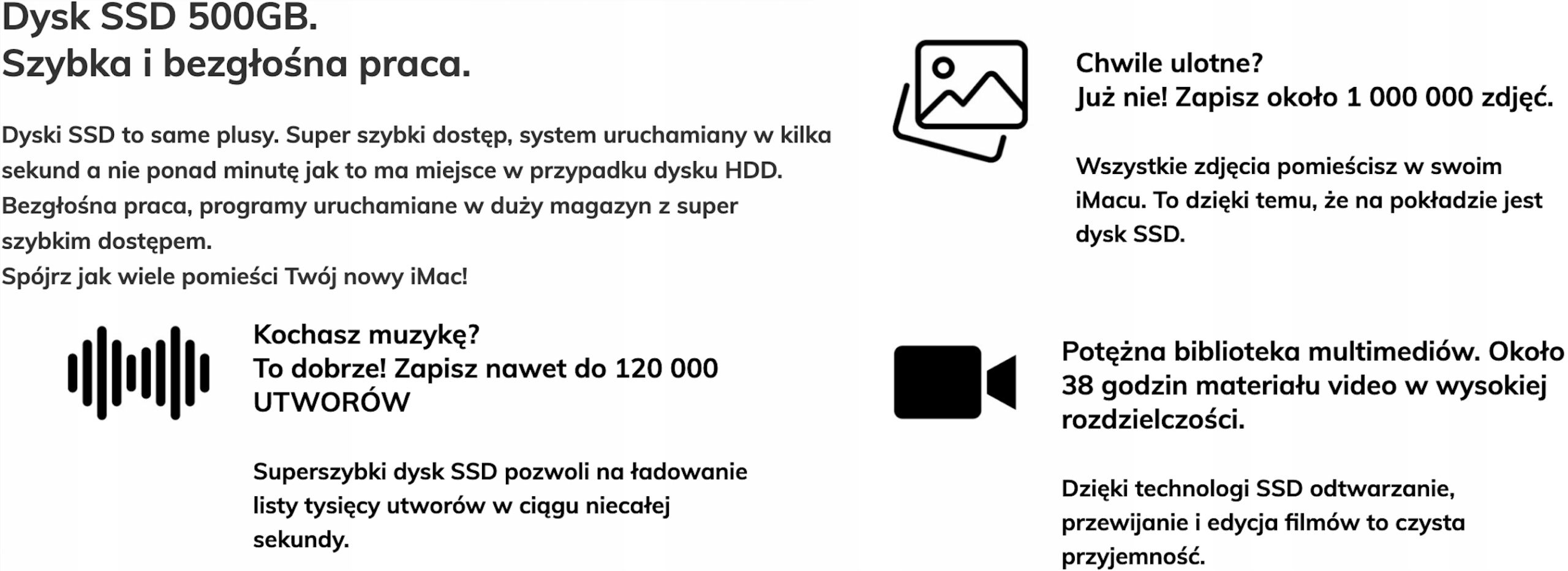 APPLE iMac 21,5'' i5 8GB SSD 500GB + HDD 1TB SLIM Typ pamięci RAM DDR3