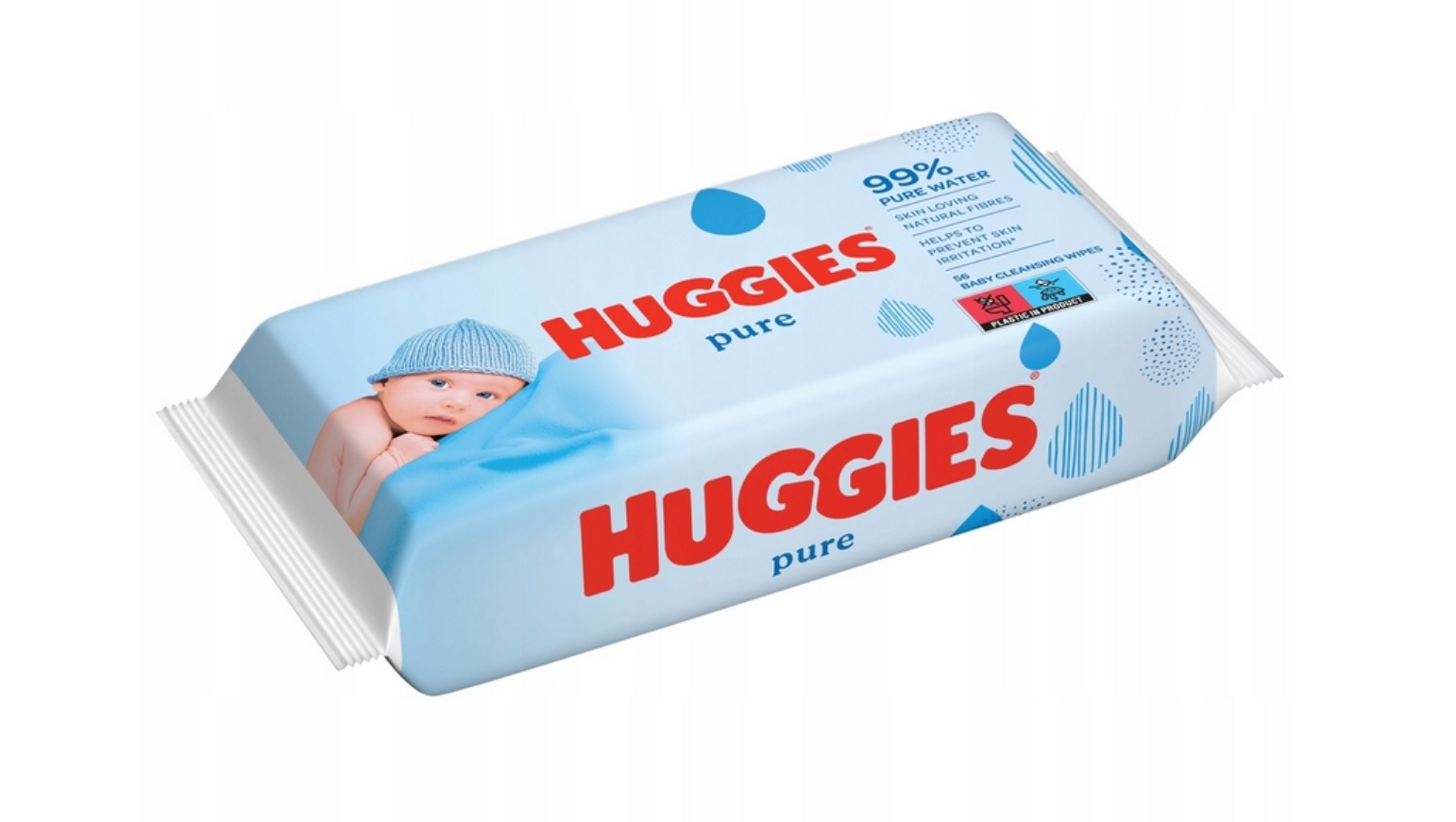 HUGGIES PURE 99% nawilżane chusteczki dla dzieci 1 x 56 szt. PROMOCJA