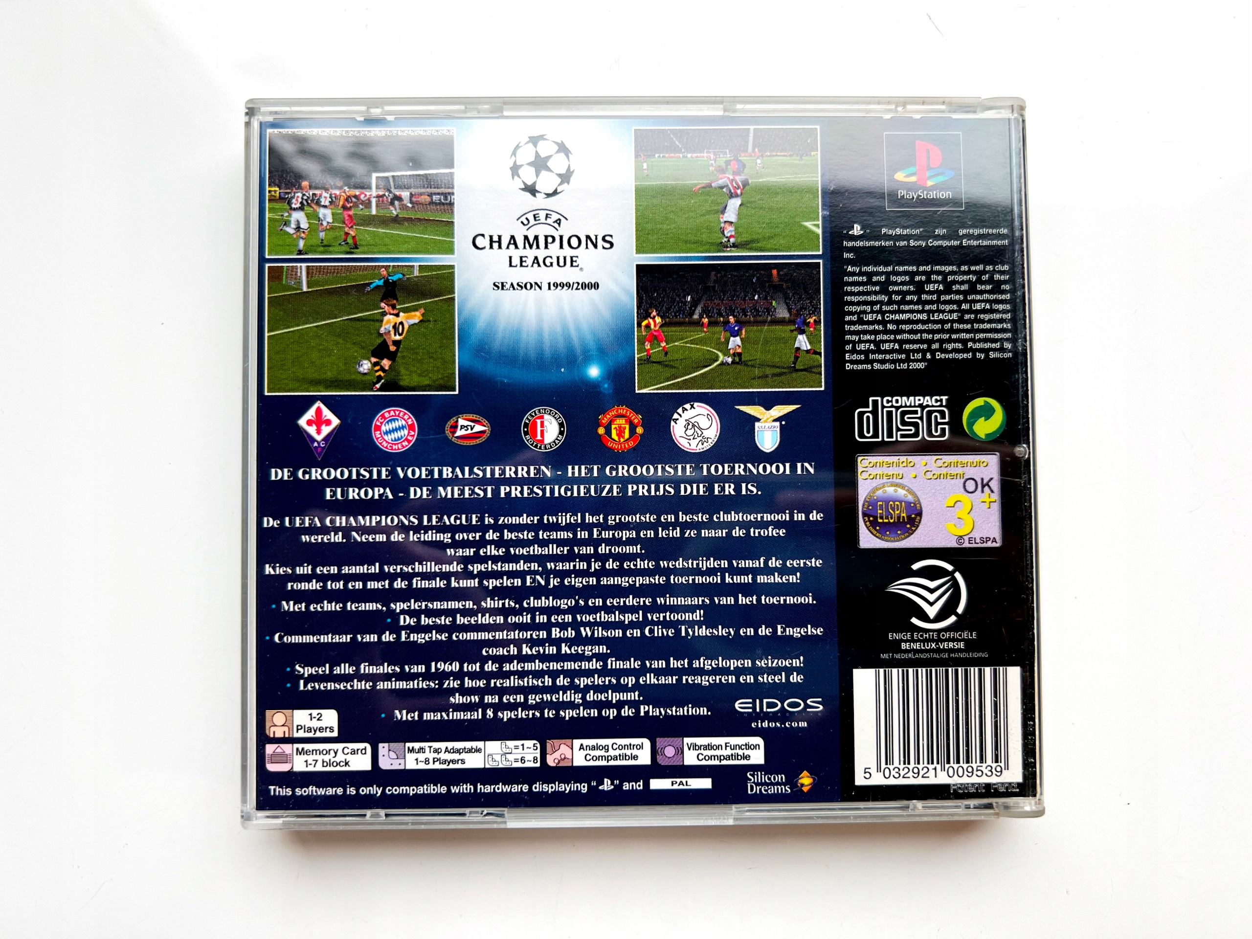 *** UEFA CHAMPIONS LEAGUE 1999/2000 PS1 PSX PSONE PLAYSTATION *** Platforma Sony PlayStation (PSX)