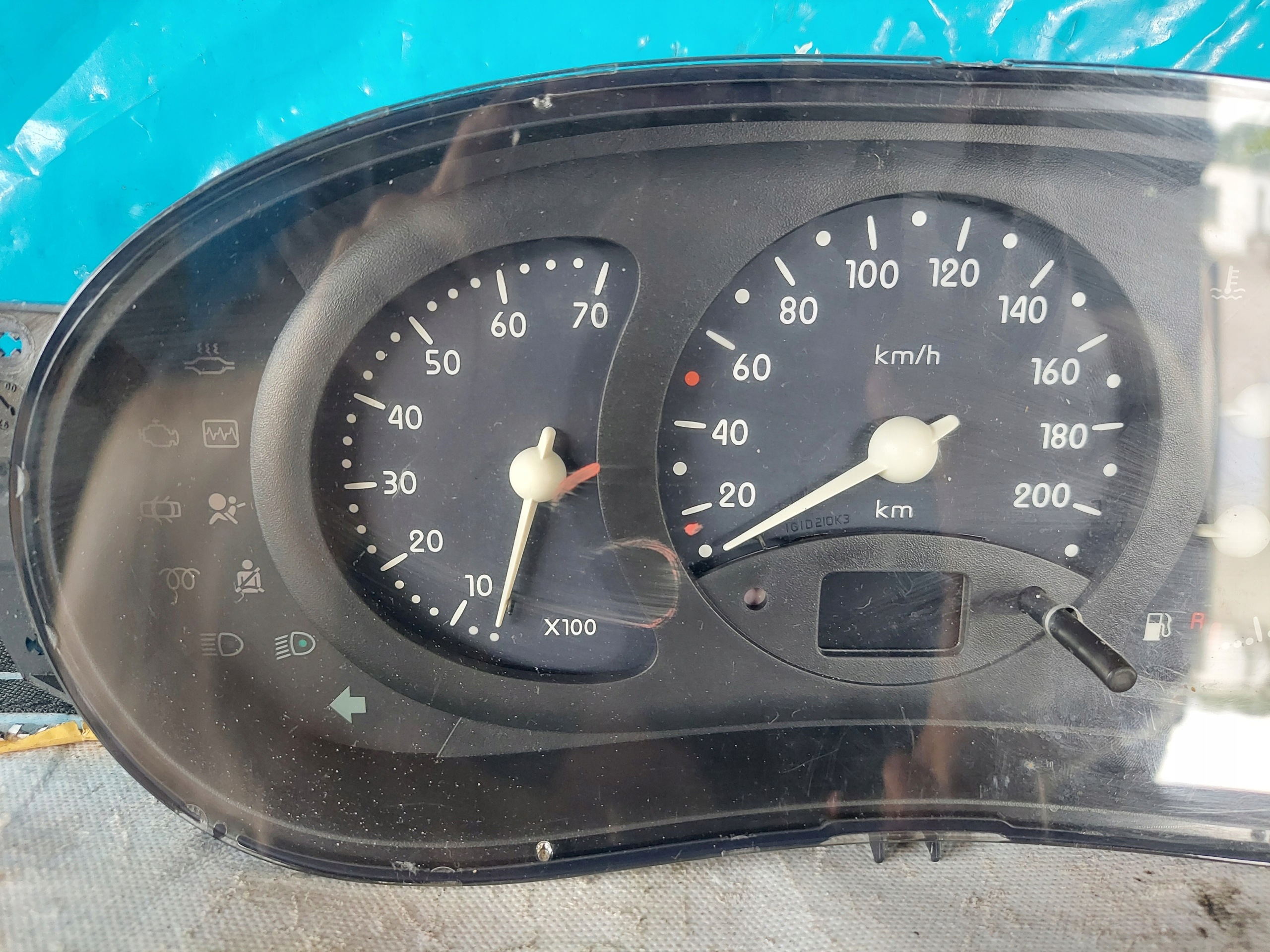 dials clock CLIO II 1.4 B 7700410434G