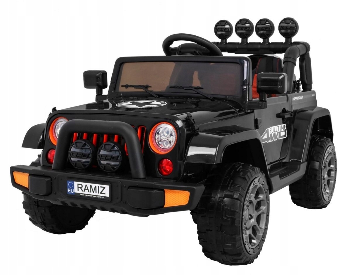 Pojazd Auto terenowe Full Time 4WD Na Akumulator Pilot 4x4 Napęd Dźwięk Led