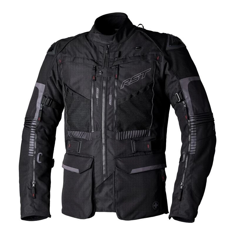 Textilná motocyklová bunda Rst Ranger Ce Black/black čierna Darčeky