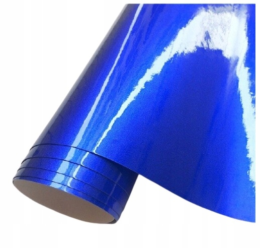 

Folia Okleina Niebieska Metallic Wysoki Połysk