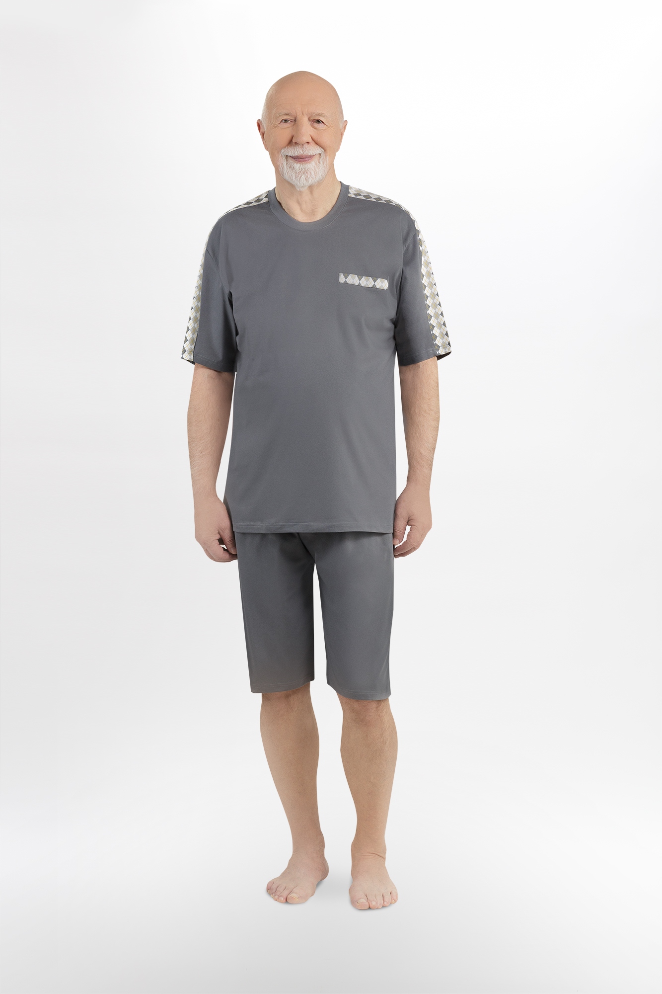 

Piżama męska dla seniora bawełna 100% Robert